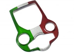 Alfa Romeo Giulia Central Console Trim - Carbon Fiber - Center Tunnel Trim - Pre '20 - Italian Theme